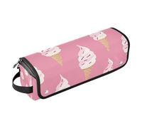WDdZzyy Yummy Ice Cream Peach Sac de voyage pour outils de cheveux avec coussinet résistant à la chaleur Grande capacité Organisateur pour lisseurs, fer à friser, sèche-cheveux, délicieuse crème