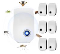 WDEC 6PCS Ultrason Anti Moustique, Répulsif Ultrason Anti-Rongeurs Insectes, Ultrason Anti Moustique Ultrason Souris et Rats, Electrique Appareil Répulsif Insectes, Moustiques, Fourmis, Rats