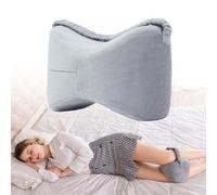 WDEC Coussins relève-jambes avec Mousse à Mémoire de Forme Homme Femmes Leg Pillow pour Dormeurs Latéraux, Coussin de Jambe, Ergonomique pour Les Hanches, Le Dos, Les Jambes, Les Genoux (Gris)