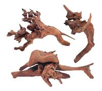 WDEFUN Lot de 3 Grands Bois flottés naturels pour décoration d'aquarium, 17,8 à 27,9 cm - pour décoration d'aquarium, Reptiles, Dragon Barbu ou Plantes aériennes