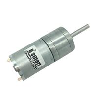 WDEGABZNLE Bringsmart - Mini réducteur de Robot Long en Forme D, 1 pièce, 25GA370, Longueur d'arbre 25MM, 6V, 12V, 24V DC, engrenage Moteur 12-1360 TR/Min(Package D,6V 1360rpm)