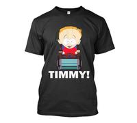 WDEUIL NWT 599-Cartoon Comedy TV Show South on Timmy Park T Shirt Size S-4XL BlackX-Large