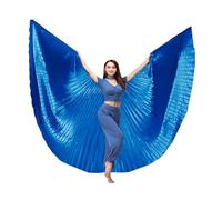 Wdfnexalai Aile de danse orientale à 360 degrés pour adulte - Accessoires de danse professionnelle pour spectacles, carnaval, noir foncé, as description