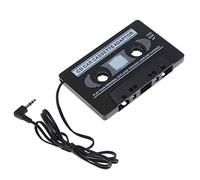 Wdfnexalai Cassettes de voiture Mini adaptateur audio stéréo en plastique 3,5 mm Convertisseur de câble auxiliaire MP3 Lecteur CD Smartphone Fournitures de musique Noir