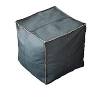 Wdfnexalai Housse de pouf marocain bohème - Repose-pieds - Décoration de chambre - Carré - Bleu