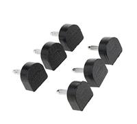 Wdfnexalai Lot de 3 paires de coussinets de rechange pour talons hauts 14 x 14 mm Abricot, Noir, 10 x 11 mm, 10x11mm