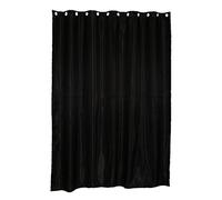 Wdfnexalai Rideau de fenêtre en satin lisse occultant à œillets - Noir - 200 x 250 cm