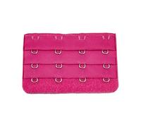 Wdfnexalai Sangle d'extension pour soutien-gorge, 4 crochets, boutons multicolores pratiques, longueur réglable, 3 rangées, sous-vêtements, rose rouge, as description