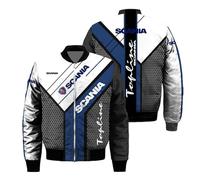 WDGYZZXJ Blouson Aviateur 3D Pour Homme Modèle S.ca.n.i.a. Vêtements Cargo Col Montant Imprimé Combinaison De Vol Épaisse Coupe-vent Fermeture Éclair Intégrale-A||xx_l