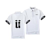 WDGYZZXJ Polos pour Hommes Vêtements De Sport pour Unkut T-Shirts Actifs Extensibles T-Shirt À Col Graphique Haut Vêtements Collision Couleur Boutons-White||XL