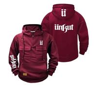 WDGYZZXJ Sweat À Capuche À Manches Longues pour Hommes pour U.n.k.u.t Pullover Sweatshirt Impression Vestes Demi-Zip Tops Sweat À Capuche Printemps Automne-JHS||L