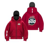 WDGYZZXJ Sweat À Capuche Cagoule pour Homme Vêtement De Sport in.di.an.AP.OL.is 500 Fermeture Éclair Complète Hauts Sweat-Shirts Couleur Contrastée-HongS||m