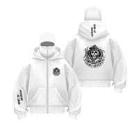 WDGYZZXJ Sweat À Capuche Imprimé pour Homme Style Cagoule A.na.r.h.y S.on.s Survêtement De Couleur Contrastée Fermeture Éclair Complète Vêtements D'extérieur-BaiS||m