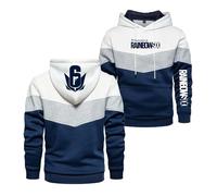 WDGYZZXJ Sweat À Capuche pour Homme avec Poches pour Rainbow Six Siege Sweat À Manches Longues Printemps Automne Vestes Coutures Hauts À Capuche Imprimé-White||L
