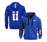 WDGYZZXJ Sweats À Capuche pour Hommes pour U.n.k.u.t Vêtements De Sport À Capuche Printemps Automne Vêtements D'extérieur Hauts Veste Demi-Zip Sweat À Capuche-Blue||L