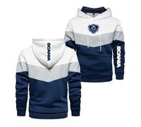 WDGYZZXJ Sweats À Capuche pour Hommes Vêtements De Sport pour Scania Coutures Confortables Vêtements D'extérieur Pull Imprimé Sweat Printemps Automne Manteaux-White||M