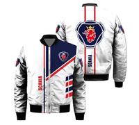 WDGYZZXJ Veste Bomber 3D Universitaire Pour Homme Pour S.ca.n.i.a. Col Montant Coupe-vent Doublé Thermique Combinaison De Vol Imperméable Fermeture Éclair-C||5x_l