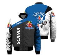 WDGYZZXJ Vestes Aviateur Imprimées En 3D Pour Hommes Pour S.ca.n.i.a Vêtements Imperméables Hauts Sans Capuche Cargo Manteaux Zippés Combinaisons-A||x_l