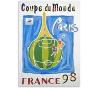 WDHBI HEKA Affiche de la Coupe du Monde Coupe du Monde Peinture sur Toile créative Style Moderne Art Mural Coupe du Monde Impression pour Salon Décoration intérieure Photo 45x65cmx1 sans Cadre