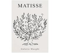 WDHBI HEKA Affiches d’Henri Matisse Ligne d’Art Mural d’Arbre Peinture sur Toile Matisse Image rétro imprimée pour la décoration du Salon 60x80cm sans Cadre