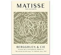 WDHBI HEKA Affiches d’Henri Matisse Mes Courbes ne sont Pas folles Art Mural Fauvisme Peinture sur Toile de Matisse Tableau rétro pour la déco du Salon 30x50cm sans Cadre