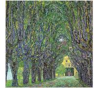 WDHBI HEKA Affiches de Francis Gustav Klimt Art Mural de la forêt Peinture sur Toile de Gustav Klimt Estampes de Style rétro pour décoration de Salon 40x40cmx1 sans Cadre