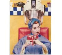 WDHBI HEKA Affiches de Josef Albers Hommage à la lumière carrée à l’intérieur de la Toile Peinture Murale Estampes rétro pour la déco du Salon Photos 15x15cmx1 sans Cadre