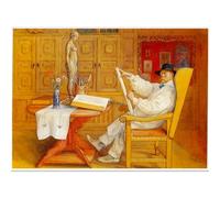 WDHBI HEKA Carl Larsson Affiche Impressions Célèbres Art Mural Moderne Carl Larsson Exposition Artiste Peinture sur Toile pour La Décoration De La Maison 15X20cmx1 sans Cadre
