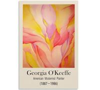 WDHBI HEKA Célèbre Affiche de Georgia O’Keeffe Art Mural de Peintre moderniste américain Peinture rétro sur Toile pour décor de Salon Photo 60x90cmx1 Cadre NO