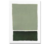 WDHBI HEKA Célèbre Affiche de Mark Rothko Exposition Noir et Gris Art Mural Peinture Moderne sur Toile Imprimé Mark Rothko pour la décoration du Salon Image 60x80cmx1 Cadre NO