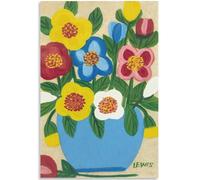 WDHBI HEKA Célèbre Affiche de Maud Lewis Exposition de Fleurs colorées Art Mural Peinture rétro sur Toile Imprimé Maud Lewis pour décoration de Salon Image 60x90cmx1 NO Cadre