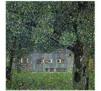 WDHBI HEKA Célèbre affiches Gustav Klimt Forêt de bouleau Art mural Gustav Klimt Impression sur toile de style rétro pour la décoration du salon Photos 55 x 55 cm x 1 sans cadre