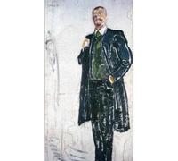 WDHBI HEKA Célèbre Edvard Munch Poster《Jens Thiis》Art Mural Edvard Munch Impressions Peinture sur Toile Abstraite pour Le décor de Salon Photo 20x40cmx1 sans Cadre