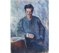 WDHBI HEKA Célèbre Edvard Munch Poster《Le Portrait》Art Mural Edvard Munch Impressions Peinture Abstraite sur Toile pour Salon Décor Photo 40x60cmx1 sans Cadre