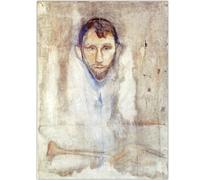 WDHBI HEKA Célèbre Edvard Munch Poster《The His Wife》Art Mural Edvard Munch Impressions Peinture sur Toile Abstraite pour Le décor de Salon Photo 60x80cmx1 sans Cadre