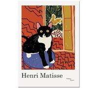 WDHBI HEKA Célèbre Henri Matisse Art Mural Le Chat Affiches Minimalisme Impressions Henri Matisse Peinture sur Toile pour Salon Décoration intérieure Photos 35x50cm sans Cadre