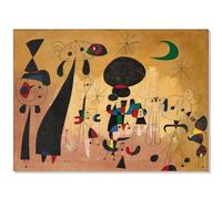 WDHBI HEKA célèbre Joan Miró Peinture sur Toile et Art Mural Joan Miró Imprime des Affiches créatives Images de Style Moderne pour la décoration du Salon 50x70cmx1 sans Cadre