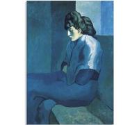 WDHBI HEKA célèbre Pablo Picasso Art Mural Autoportrait Affiches Impressions rétro Pablo Picasso Peinture sur Toile pour Salon Home Decor Photos 30x40cm sans Cadre