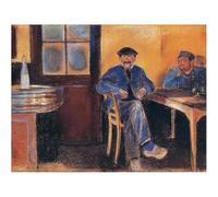 WDHBI HEKA Edvard Munch Affiche Edvard Munch 《Taverne à St. Cloud》 Art Mural Edvard Munch Impressions Peinture Moderne pour la décoration intérieure Photo 35x50cmx1 sans Cadre