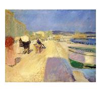 WDHBI HEKA Edvard Munch Décoration murale « Promenade des Anglais in nice » Poster Edvard Munch Impressions Peinture moderne pour décoration d'intérieur Image sans cadre 15 x 20 cm