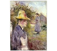 WDHBI HEKA Edvard Munch Impression murale Edvard Munch « Sisters in the garden » Poster Edvard Munch Impression moderne pour décoration d'intérieur 60 x 90 cm x 1 sans cadre