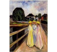 WDHBI HEKA Edvard Munch Poster《Caricature Portrait》Art Mural Edvard Munch Impressions Peinture Abstraite sur Toile pour Salon Décor Photo 60x80cmx1 sans Cadre