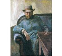 WDHBI HEKA Edvard Munch Wall Art 《Écrivain Hans Jaeger》 Affiche Portrait Impressions Style Moderne Peinture pour Décoration Intérieure Photo 30x40cmx1 sans Cadre