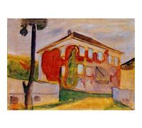 WDHBI HEKA Edvard Munch Wall Art Edvard Munch 《Lierre Rouge》 Affiche Edvard Munch Estampes Peinture de Style Moderne pour la décoration intérieure Photo 20x30cmx1 sans Cadre