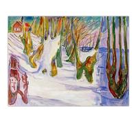 WDHBI HEKA Edvard Munch Wall Art Edvard Munch 《Vieux Arbres》 Affiche Edvard Munch Impressions Peinture Moderne pour Décoration Intérieure Photo 35x50cmx1 sans Cadre