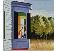 WDHBI HEKA Femme Affiche d’Edward Hopper regardant par la fenêtre Art Mural Peinture Moderne sur Toile Imprimé Edward Hopper pour la déco du Salon 30x40cmx1 NO Cadre