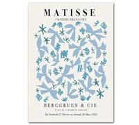 WDHBI HEKA Henri Matisse Affiches Oiseaux Volants Art Mural Henri Matisse Impressions Peinture sur Toile Style Moderne Images pour Salon Décor 45x65cmx1 sans Cadre