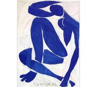 WDHBI HEKA Henri Matisse Art Mural Henri Matisse Peinture sur Toile Bleu Nu Impressions Style Moderne Henri Matisse Affiches pour La Maison Décor Photo 40X50cmx1 Non encadré