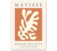 WDHBI HEKA Henri Matisse Art Mural Jaune Corail Affiches Minimalisme Impressions Henri Matisse Peinture sur Toile pour Salon Décoration intérieure Photos 50x70cm sans Cadre