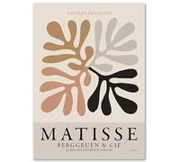 WDHBI HEKA Henri Matisse Photos Corail Art Mural Henri Matisse estampes Peinture sur Toile Affiches de Style Moderne pour la décoration du Salon 35x50cmx1 sans Cadre